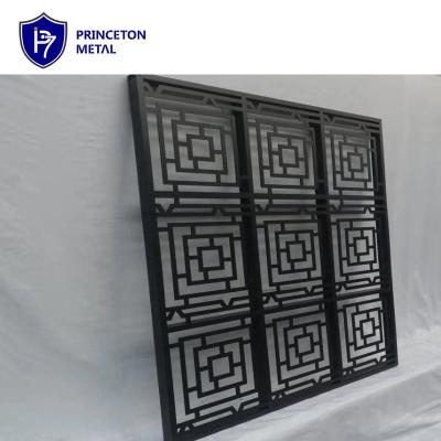 China Easily Assembled Aluminum Laser Cut Perforated Decorative Screen Outdoor Ornamental Metal Fencing Panel for sale