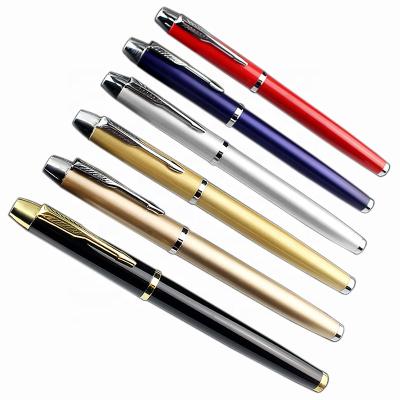 China Manufacturer's Listing Custom Laser LOGO Metal Ballpoint Pen Signature Pen Advertising Business Gift Length Pen for sale