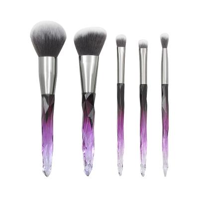 China Colorful 5Pieces Face Make Up Brushes Fashion Women Makeup Brush Set for sale