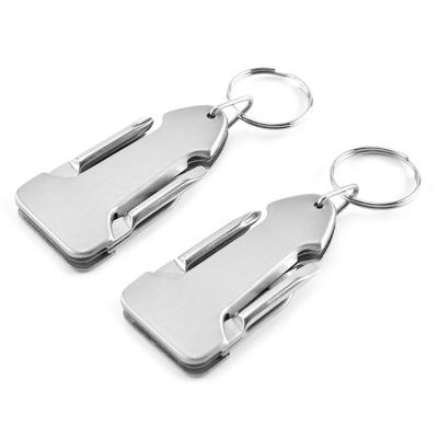 China Promotion Gift Hot Sales Machine Souvenir Model Key Chain Shape Metal Advertising Key Chain With Screwdriver Opener Knife for sale