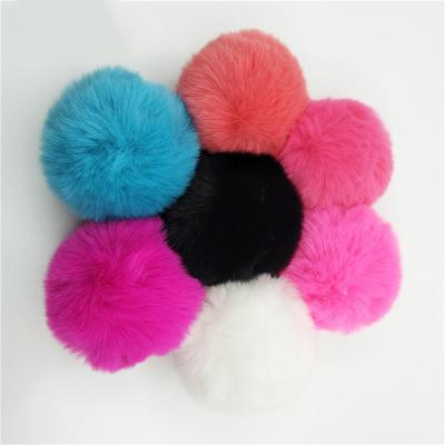 China 7.8cm Rabbit Hair Ball Cap Hat Clothing Accessories Popular Pendant High End Hair Ball Chain for sale