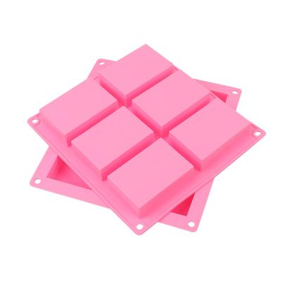 China Sustainable Silicone Cake Mold Silicone Soap 100ml Handmade Soap Mold Rectangular Handmade Soap Mold For DIY for sale