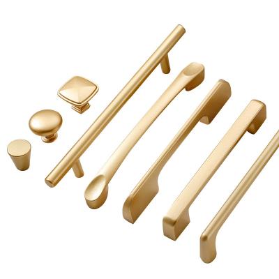 China Gloss Factory Gold High Temperature Sealing Drawer Handles Bedside Cabinets Sideboard Handles Cabinet Door Handles for sale