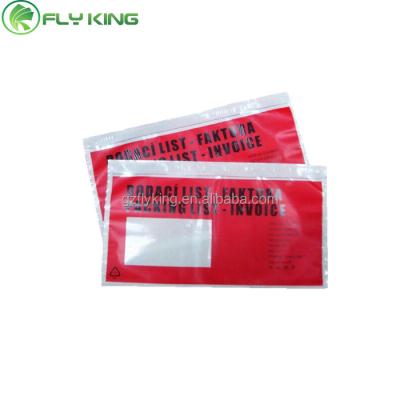 China Self Adhesive PP Packing List Envelope for sale