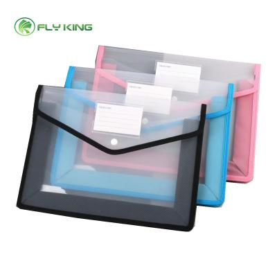 China Nonwoven Fabric Three Dimensional Landscape A4 Zipper Document Bag for sale