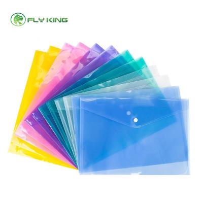 China For self-adhesive plastic document wallet a4 document wallet pockets pp transparent cover a4 for sale