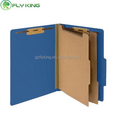 China Pressboard Classification Paper Folder with Two Dividers for sale