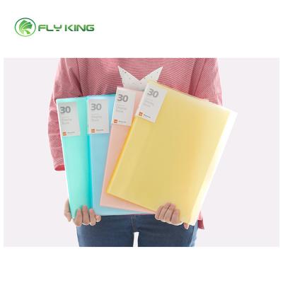 China PP A4 Clear Book Display Book A4 Candy Color Screen Book Folder (Details Size 308x236mm) for sale