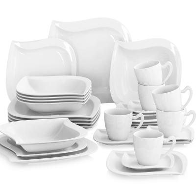 China Factory Style Disposable Stoneware Original Dinnerware Muslim Porcelain Set Dinnerware With Lowest Price for sale