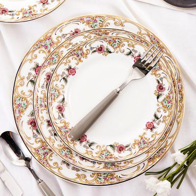 China 16 Pieces Stoneware Mediterranean Dish Plate&dish Disposable Gift Ceramic Tableware with Cheap Price for sale