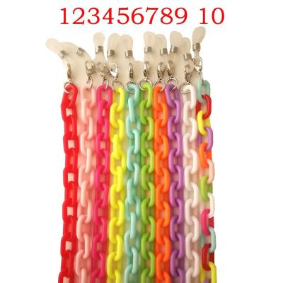 China High quality fashion matte color face mask chain acrylic link masking chain For Sale for sale