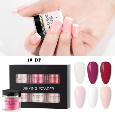 China Magic Mirror Glitters Dipping Nail Art Decoration Holographic Powder Glitter Nail Art Pigment DIY Nail Powder Brush Manicure Set for sale