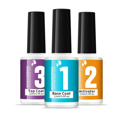 China Base Coat 12ml Nail Art Dipping Powder Solution Infiltration Base Glue Base Coat Gel for sale