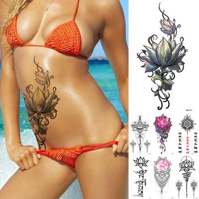 China Wholesale 3D Small Temporary Waterproof Temporary Tattoo Sticker Lion Crown King Rose Wild Men Women Body Art Decoration for sale