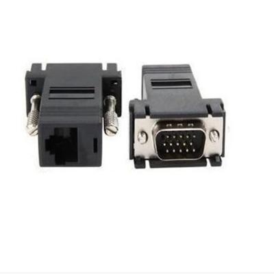 China audio & RJ45 Video VGA To Adapter CAT.5 CAT.6 Transmission VGA VGA Signal To Network Line for sale