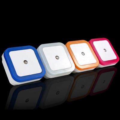 China New Modern Cordless Mini Square Night Lights For Sensor LED Night Light EU USA Plug Baby Room Bedroom Corridor Lamp for sale