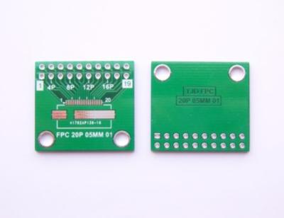 China Other FFC FPC 20P 20 Pin 0.5mm To DIP20 Adapter 2.54mm PCB Board Converter for sale