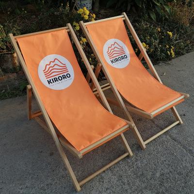 China Wooden Beach Garden Deck Chairs Easy-Carry Portable Outdoor Folding Folding Chair for sale