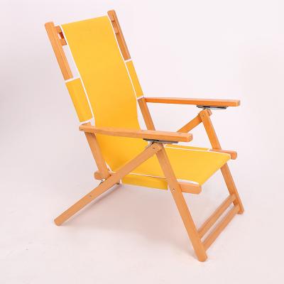 China Easy-carry Wooden Folding Chair Wooden Camping Garden Beach Chairs Wooden Chair for sale