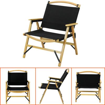 China Antique Wooden Camping Garden Easy-Carry Folding Wooden Beach Chairs for sale