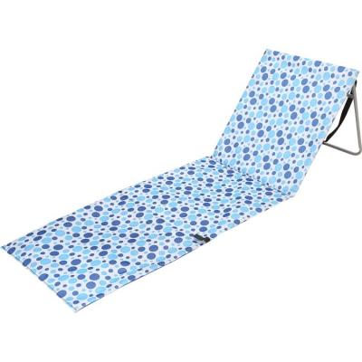 China Foldable Beach Lounge Mattress Large Easy-Carry Padded Beach Mat With Backrest for sale