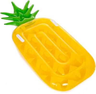 China Easy Install Large Inflatable Pool Float Pineapple Pool Bed Outdoor Floating Toys For Kids And Adults for sale