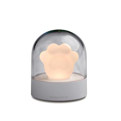 China Modern Nursery Night Light for Kids DITINEK Cute Cat Paw Lamp for Boys and Girls Children Night Rechargeable Light for sale