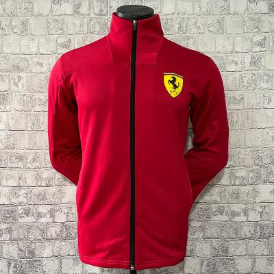 China Cusotm jacket 100% polyester 2022 new F1 racing suit Leclaire clothing red short sleeve cycling downweigh breathability jacket for sale