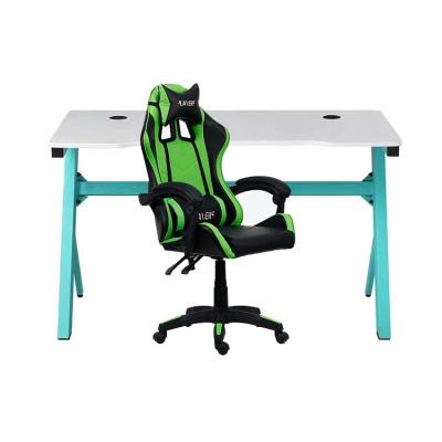 China Z Shaped PC Gaming Computer Desk PC Gaming Table z Shape Leg Laptop Table For Game for sale