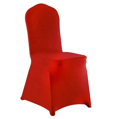 China Durable White Cheap Lycra Stretch Spandex Elastic Chair Cover for sale