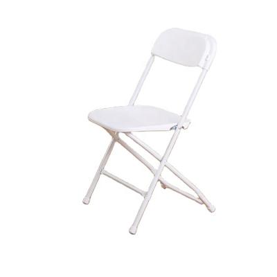 China Modern Free Sample Hot Sale Company Outdoor Activity Press Conference Chairs Iron Frame Plastic Folding Chairs for sale