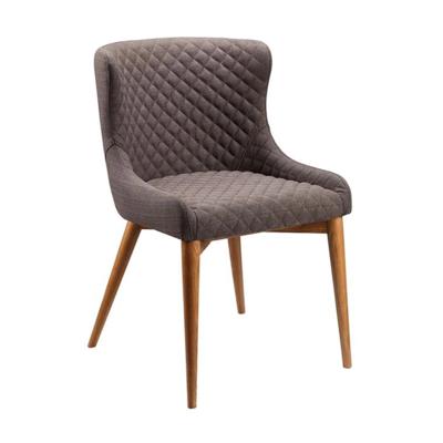 China Factory Price Wholesale Cheap Home Furniture Fabric Dining Room Chairs Design With Powder Coated Metal Legs for sale