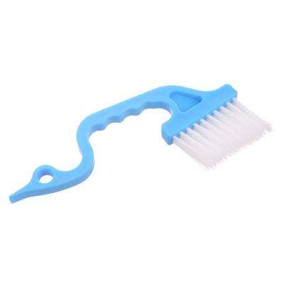 China Sustainable Plastic Groove Gap Cleaning Brush Door Window Track Kitchen Handheld Cleaning Brush for sale