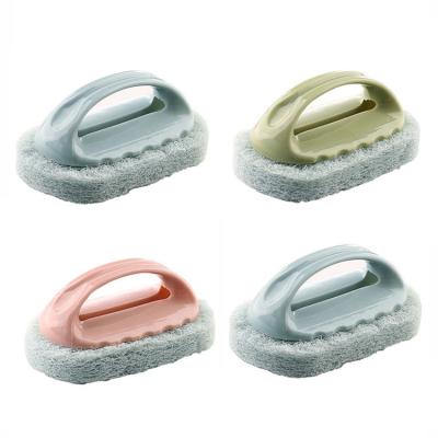 China Sustainable Kitchen Sponge Brush Tub Pool Scrub Sweep Dish Wash Strong Scrubbing Cleaning Brush for sale