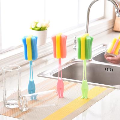 China Durable Standing Dish Sponge Brush Bottle Brush With Holder for sale