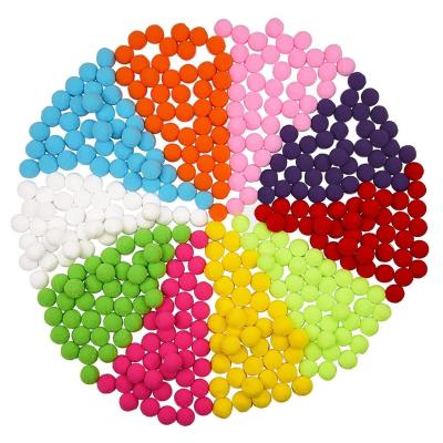 China Polyester 200 Pieces 1 Inch Colorful Pom Poms For Creative DIY Crafts Decorations for sale