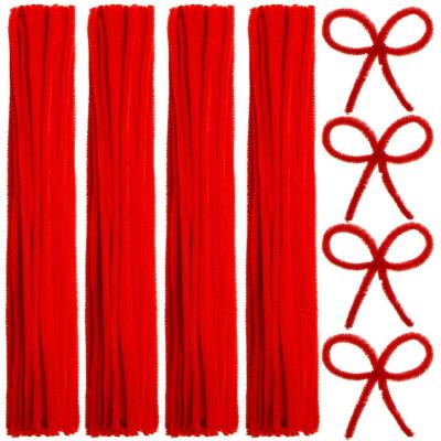 China All Craft Colorful Pipe Strippers Glitter Chenille Stems for DIY Art Christmas Decoration for sale