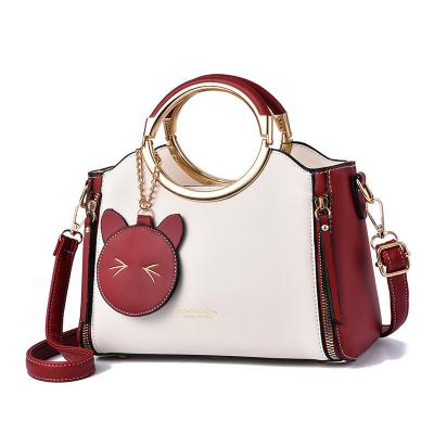 China Durable 2 PCS Set Woman Handbag Purse Sets Top Quality PU Leather Crossbody Handbags For Gifts for sale