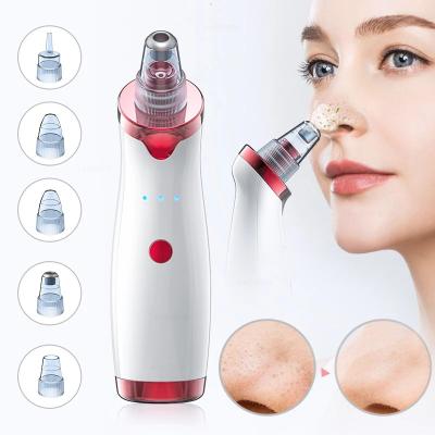 China Electric Acne Treatment Blackhead Pimple Removal Vacuum Heated Deep Face Remover Blackhead Vacuum Cleaner for sale