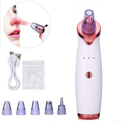 China Facial Tool Kit Remover Vacuum Blackhead Acne Treatment 5 Pore Blackhead Remover Extractor Acne Cleanser Vacuum Head Electric Suction for sale