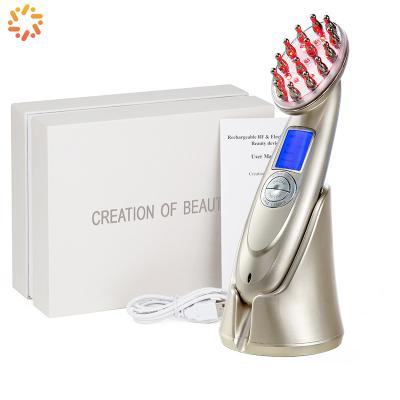 China Home Hair Growth Liquid Comb Portable Electric Vibration Applicator Ionic Hair Brush for sale