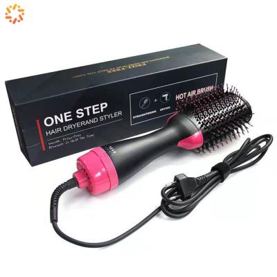 China Professional Magic Hair Brush Straightener Dryer and Volumizing Running 3 Step One in 1 Blow Dryer Hair Brush Curling Comb for sale