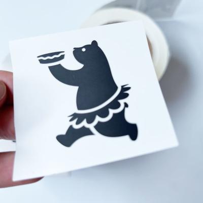 China Cartoon Little Bear Waterproof Sticker Labels For Company for sale