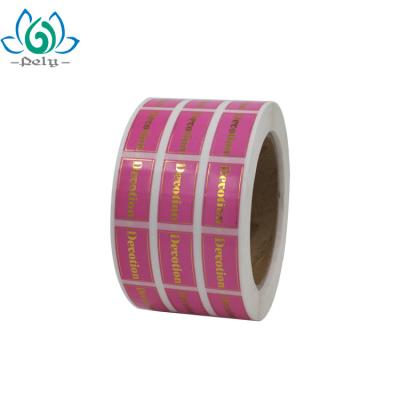 China Printed Self Adhesive Silver Foil Paper Hot Stamp Label gold hot foil labels for sale