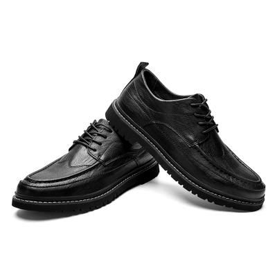 China Fashionable original high quality black leather shoes for men business dress mens leather shoes men sneakers for sale