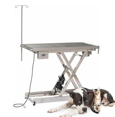 China Stainless Steel Veterinary Medical High Quality Removable Height Manufacturer Adjustable Electric Lift Operating Instrument Veterinary Table for sale