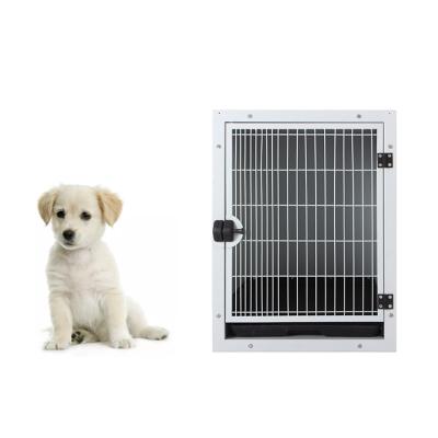 China Modular Viable Pet Cage Bank Aluminum-zinc Alloy Coated Steel Sheet Veterinary Dog Cat Pet Show Cage Bank For Big Small Animal for sale