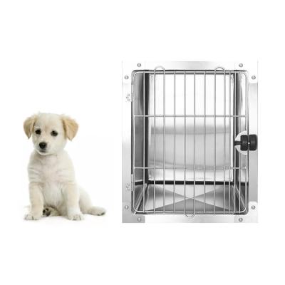 China Stainless Steel Pet Cage Modular Viable Bank With Rounded Corner Veterinary Dog Cat Pet Show Vet Cage Bank For Large Small Animal for sale