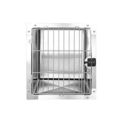 China Stainless Steel Pet Cage Modular Viable Bank With Rounded Corner Veterinary Dog Cat Pet Show Vet Cage Bank For Large Small Animal for sale