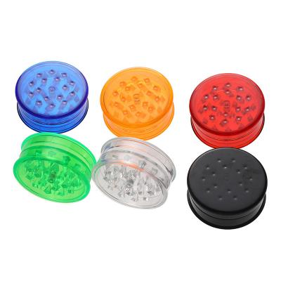 China Free Sample High Quality Sharp Teeth 60 Millimeters Metal Tobacco Acrylic Plastic 3 Layers Grinder Portable Custom Logo Herb Grinder for sale